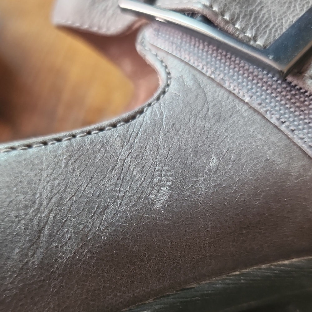 DANSKO | Gray Leather Roxanne Mary Jane Wedge Pumps Clogs Heels Shoes | 6.5 - Picture 10 of 12